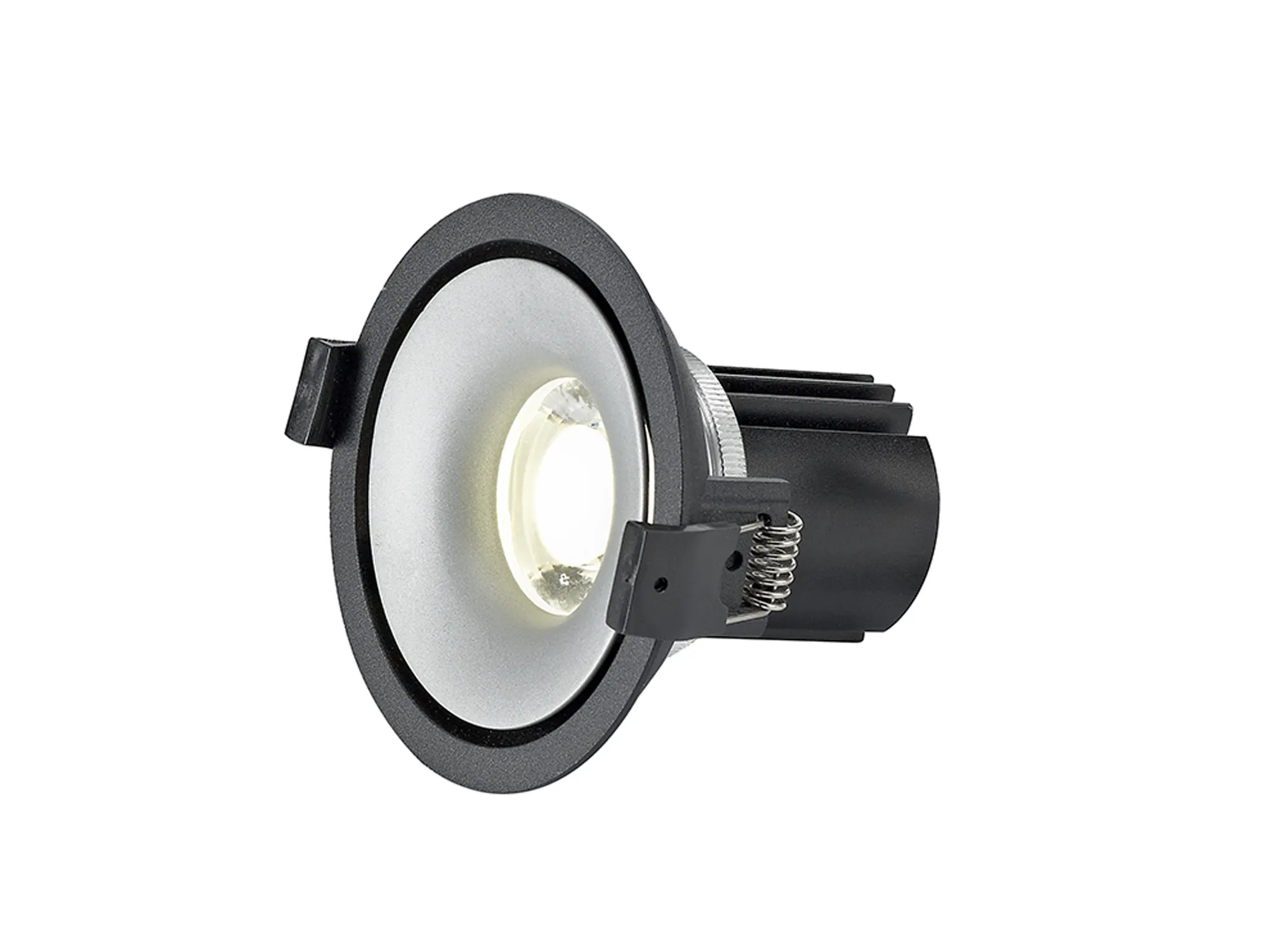 Bolor 9 Tridonic Powered 9W 3000K 840lm 24° CRI>90 LED Engine Black/Silver Fixed Recessed Spotlight, IP20 DM202062  Dlux Bolor 9